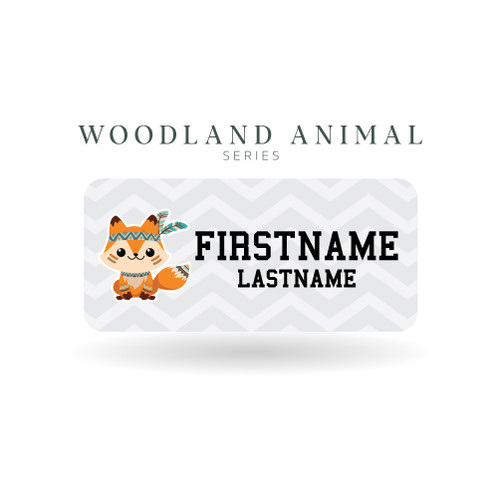 Woodland Animal Series Name Labels