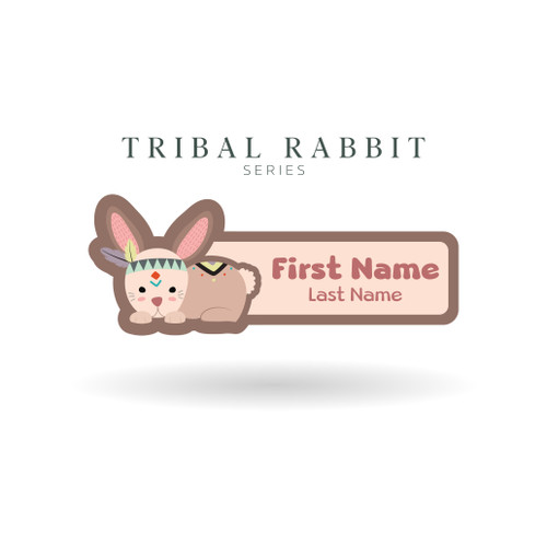 Tribal Rabbit Series Name Labels