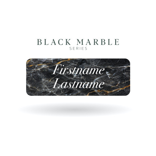 Black Marble Series Name Labels