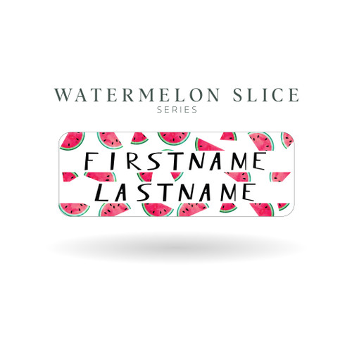 Watermelon Slices Series Name Labels