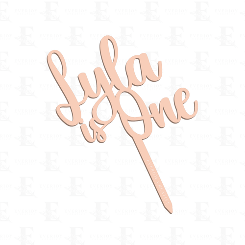 Signature Script - Single Layer Cake Topper