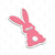 Easter bunny basket tag  