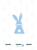 Easter bunny basket tag  