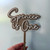Free Spirit Script - Two Layer Cake Topper