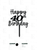 Better Birthday - Single Layer Cake Topper