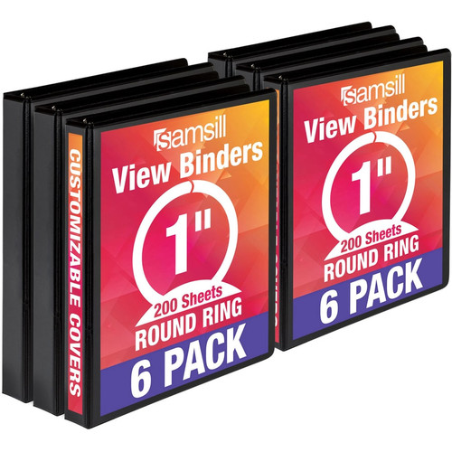 1" Binder Capacity - 200 Sheet Capacity - 3 x Ring Fastener