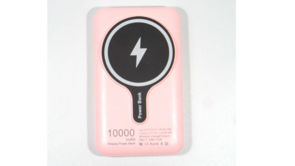 Mini wireless magnetic charging power bank 10000mah - Light Pink