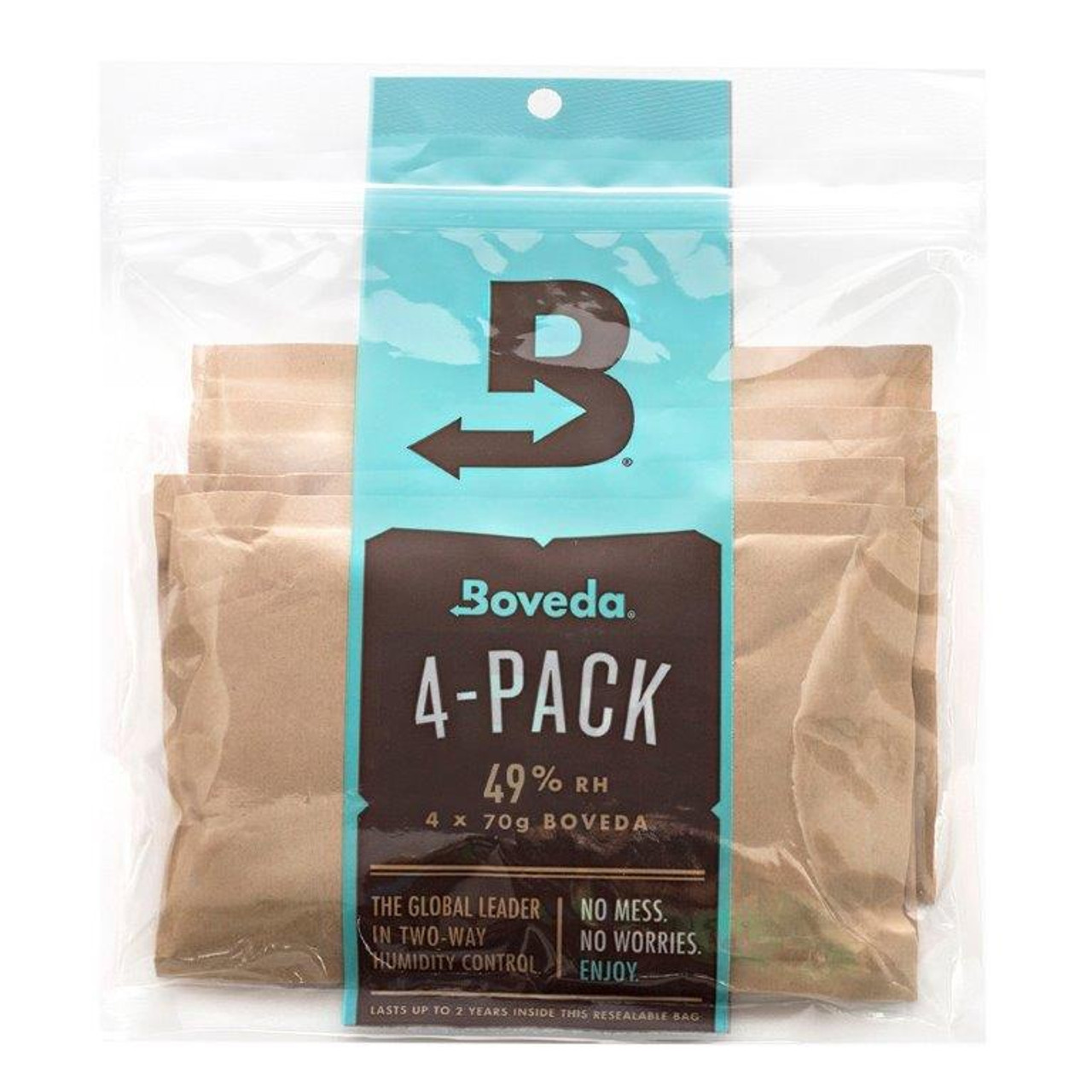 B49HA-40-4P - Boveda 2-Way Humidity Control - High Absorption Refill 4-Pack  for Wood Instruments - 49% RH, 40g