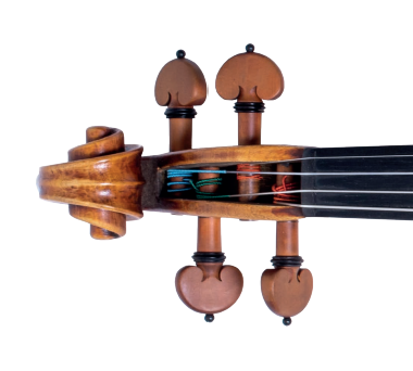 DY100 Dynamo Violin Strings Set on violin