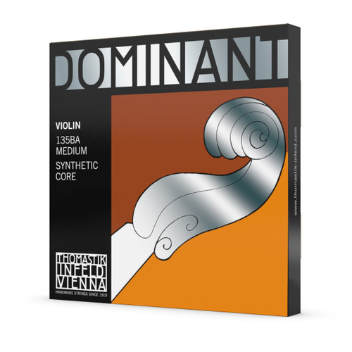 135BA - Dominant Violin Set - Silver D, Steel E Ball