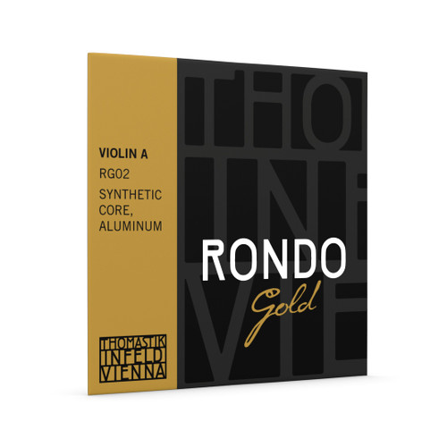 RG02.T12 -Rondo Gold Violin A String, Tube of 12