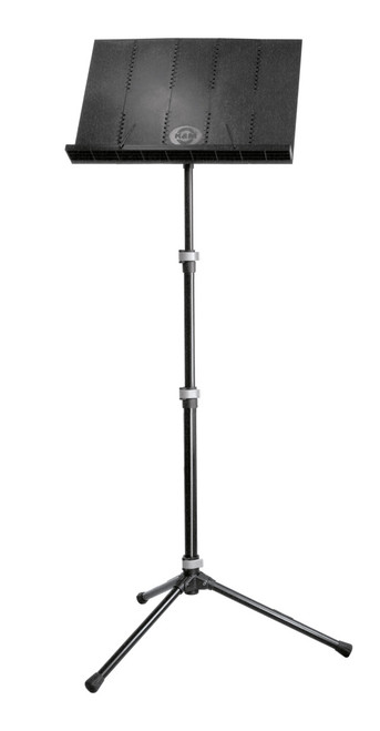 12125 Tall Orchestra Music Stand with Collapsible Base and Desk
