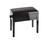 13910 Piano Bench Complete black matte finish/black imt. leather seat