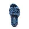 Blue Leopard Faux Fur