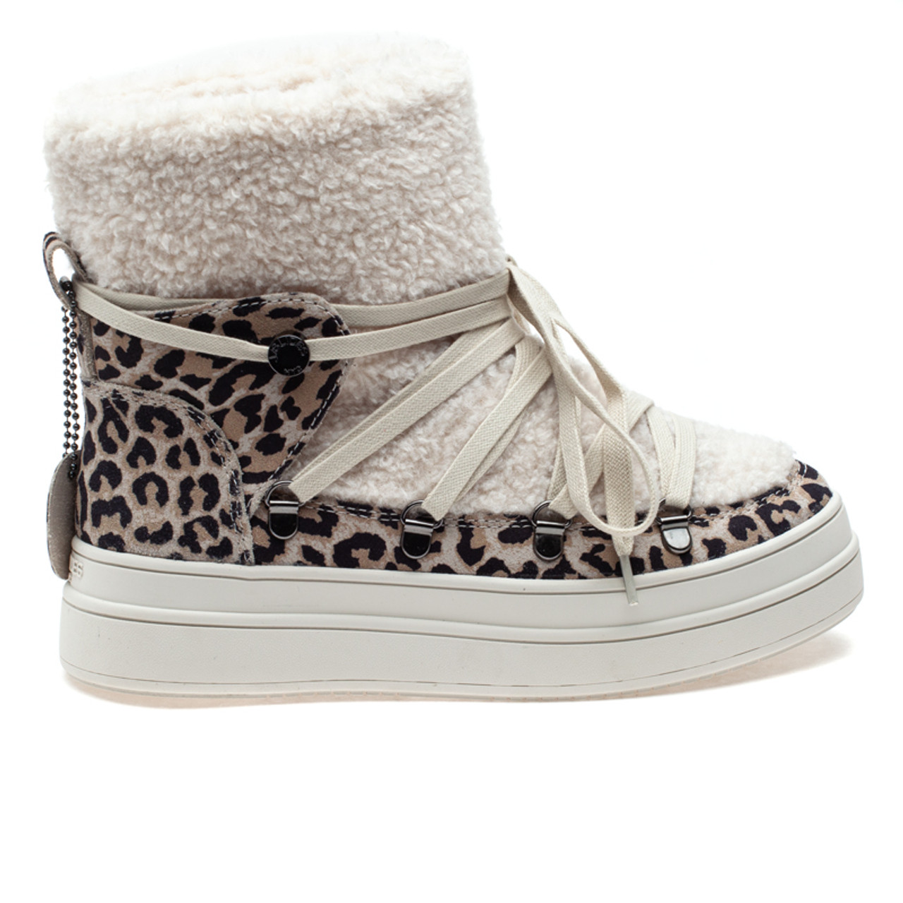 White leopard clearance print boots