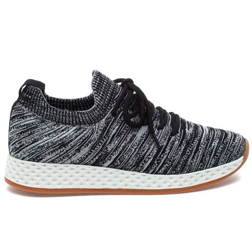 Black 2-Tone Knit