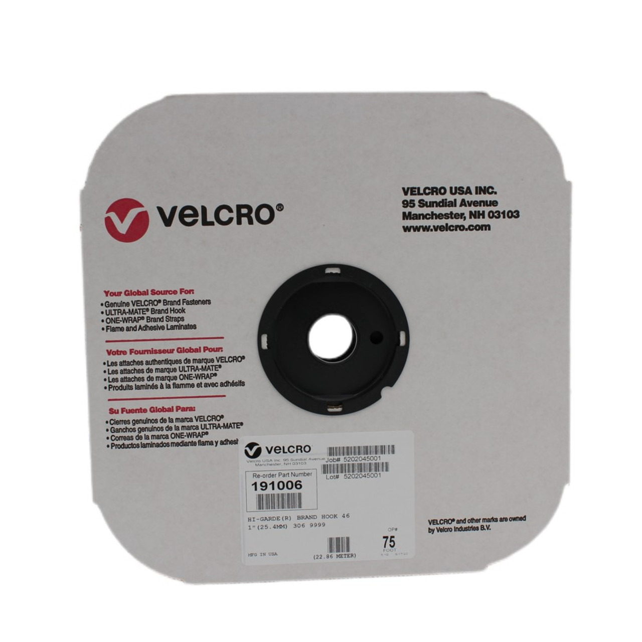 VELCRO® Brand Adhesive Tape 4 x 25 yard rolls sold by INDUSTRIAL WEBBING  CORP.