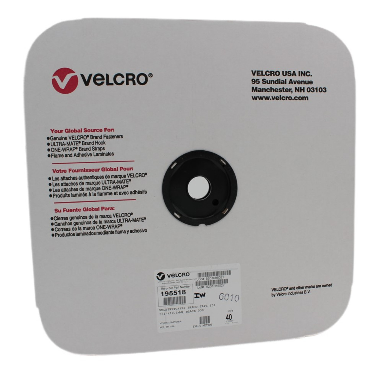 VELTEX® Brand Laminated Loop Best Partnered With VELCRO® Hooks