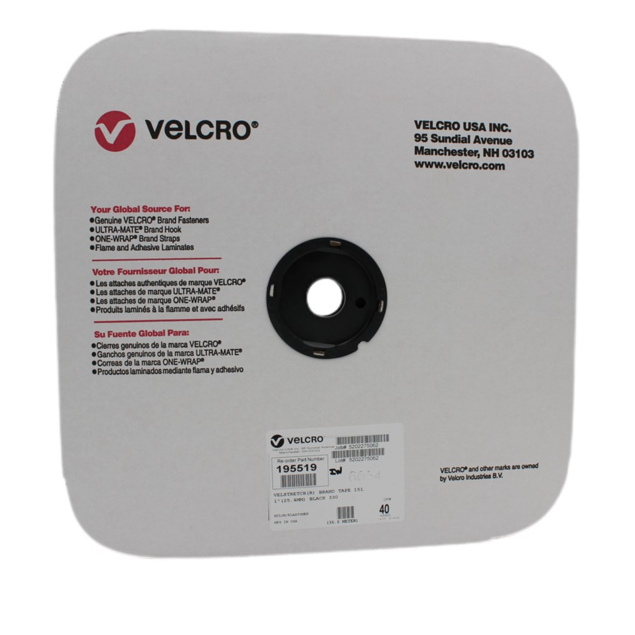 VELCRO® Brand VELSTRETCH® Loop 1 x 40yd Roll