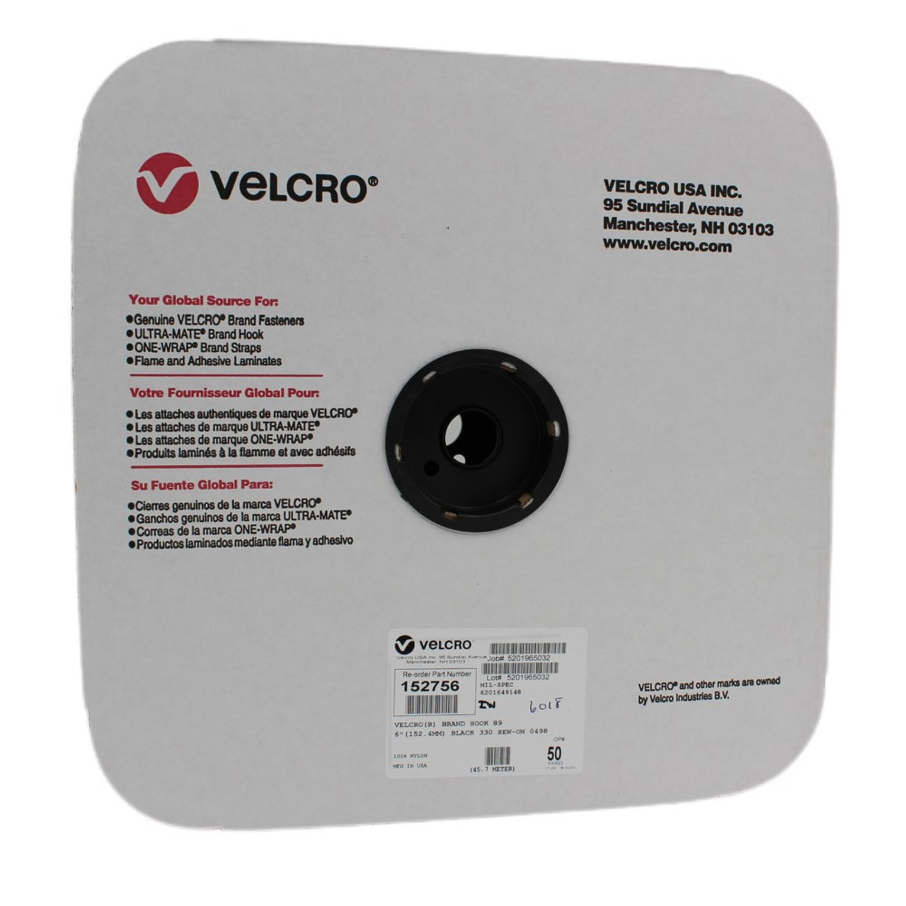 VELCRO® Brand Sew-On Tape 6 sold by INDUSTRIAL WEBBING CORP