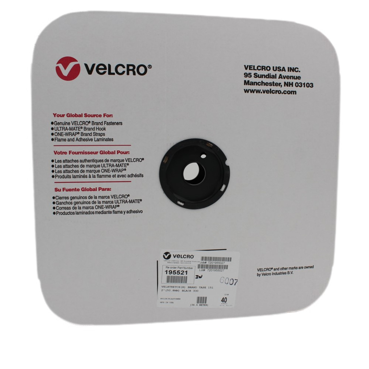 VELCRO® Brand VELSTRETCH® Elastic Loop 2 x 40 yards