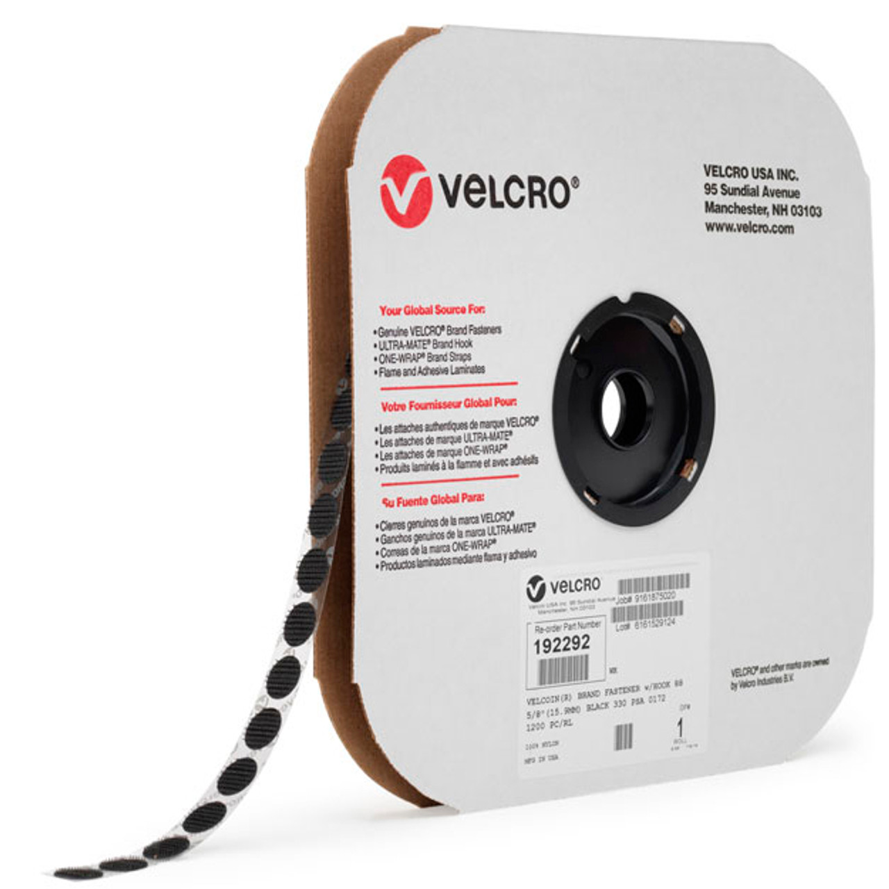 VELCRO® Brand Adhesive Tape 5/8 x 25 yard roll sold by INDUSTRIAL WEBBING  CORP