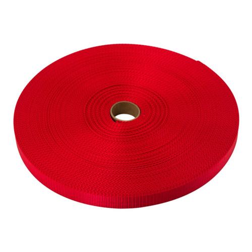 1 Inch Width Nylon Webbing - Medium Weight : 5 Yards 1 Strap Webbing Plus  (Red)