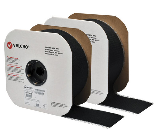 VELCRO Brand 191195 Tape On A Roll Pressure Sensitive Acrylic Adhesive Loop  - 2 Inch x 25