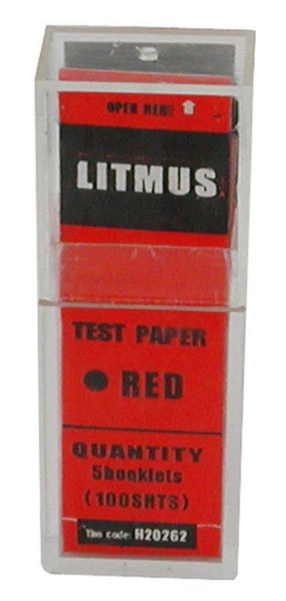 Litmus Paper, red, 100 strips