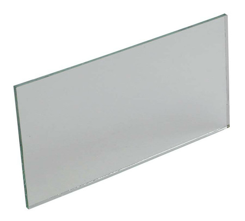Mirror, glass plane, 4"x 2"