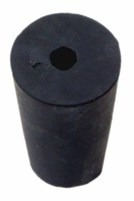 Rubber Stopper, #0, 1-hole