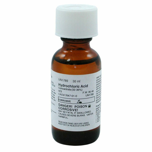 Hydrochloric Acid, 12M, 30 ml