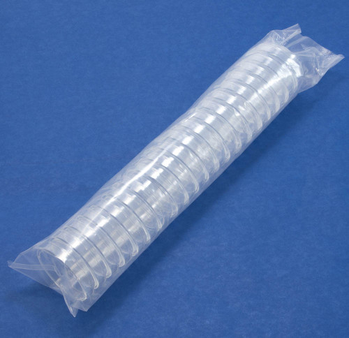 Petri Dishes, polystyrene, 55 x 15 mm, 20 pack