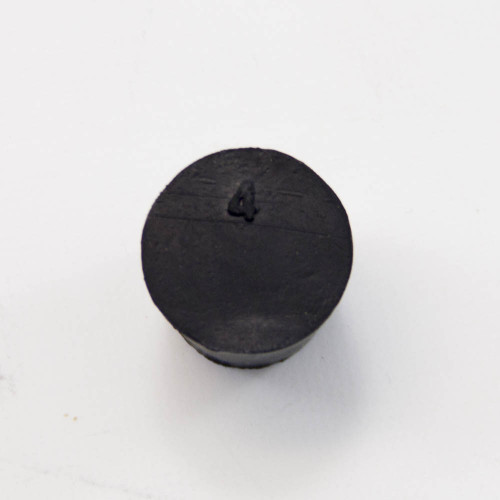 Rubber Stopper, #4, solid