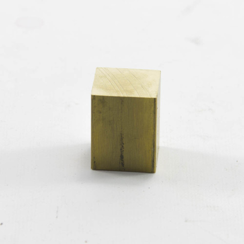 Brass Square Piece, 1" X 1" X 1.25"