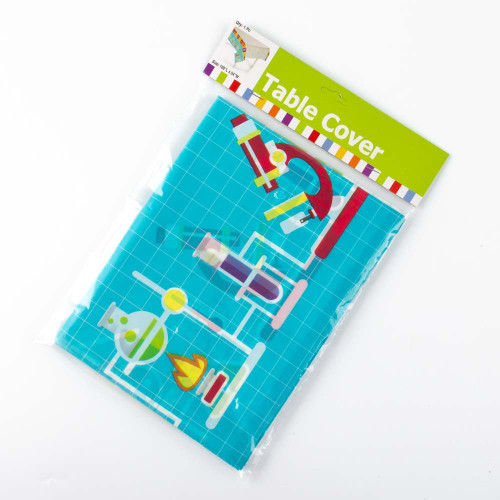 Science Party Plastic Tablecloth