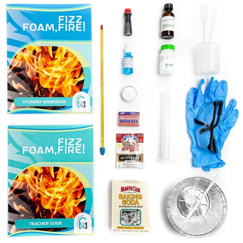 Fizz, Foam, Fire middle school home chemistry curriculum