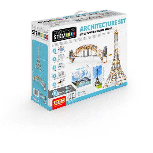Engino Discovering STEM: Architecture Set Eifel Tower & Sydney Bridge