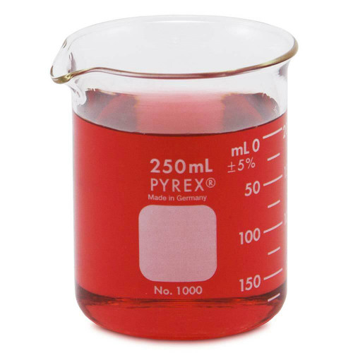 PYREX Beaker, Low Form, 250 mL