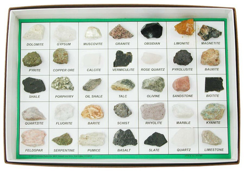 Rocks & Minerals of US Collection, 35 specimens