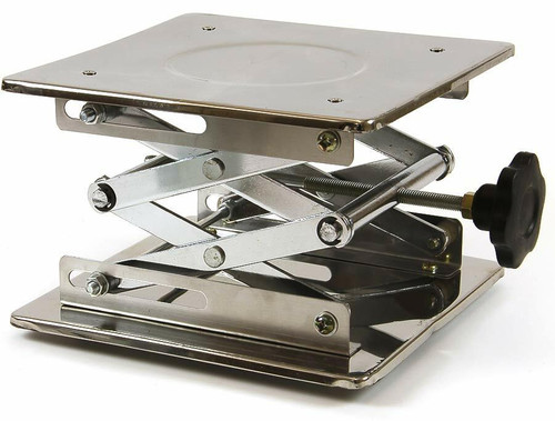 Laboratory Scissor Jack, 8" x 8", stainless steel
