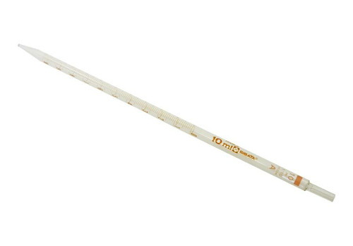 Pipette, Mohr, glass, 10 ml x 0.1 ml