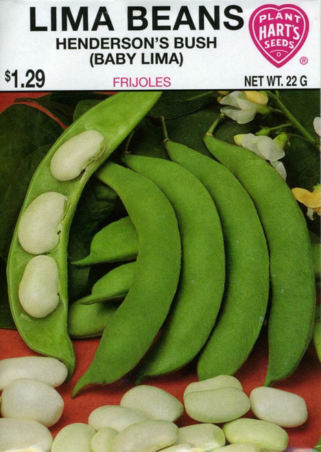 Seeds, baby lima bean, pack