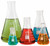 Erlenmeyer Flasks, set of 5