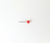 Round Push Pin, Red, 1/8 inch, Individual