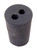 Rubber Stopper, #1, 2-hole