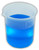 500 ml plastic science beaker with blue liquid