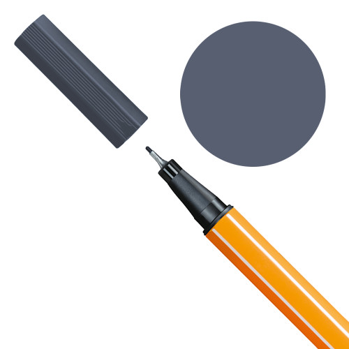 Stabilo Point 88 Pen Dark Grey (No. 96) - (1000079390)