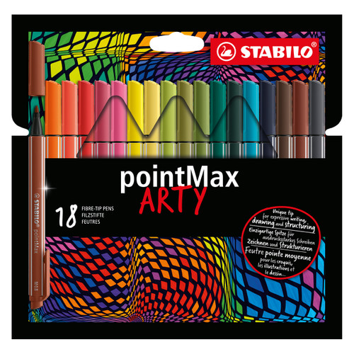 Stabilo PointMax 0.8 mm Pen Arty Set of 18
