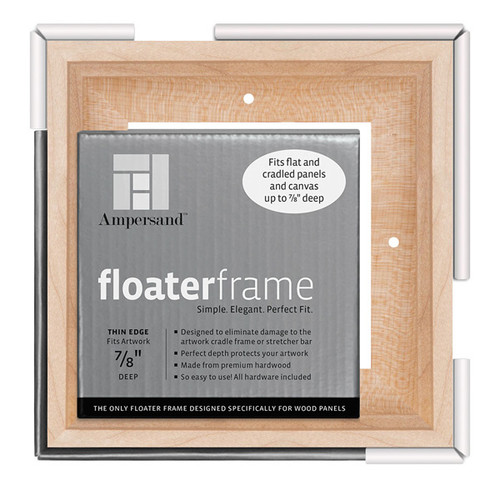 Ampersand Thin 7/8" Depth Floater Frame Maple 6"x6" - (200029199)